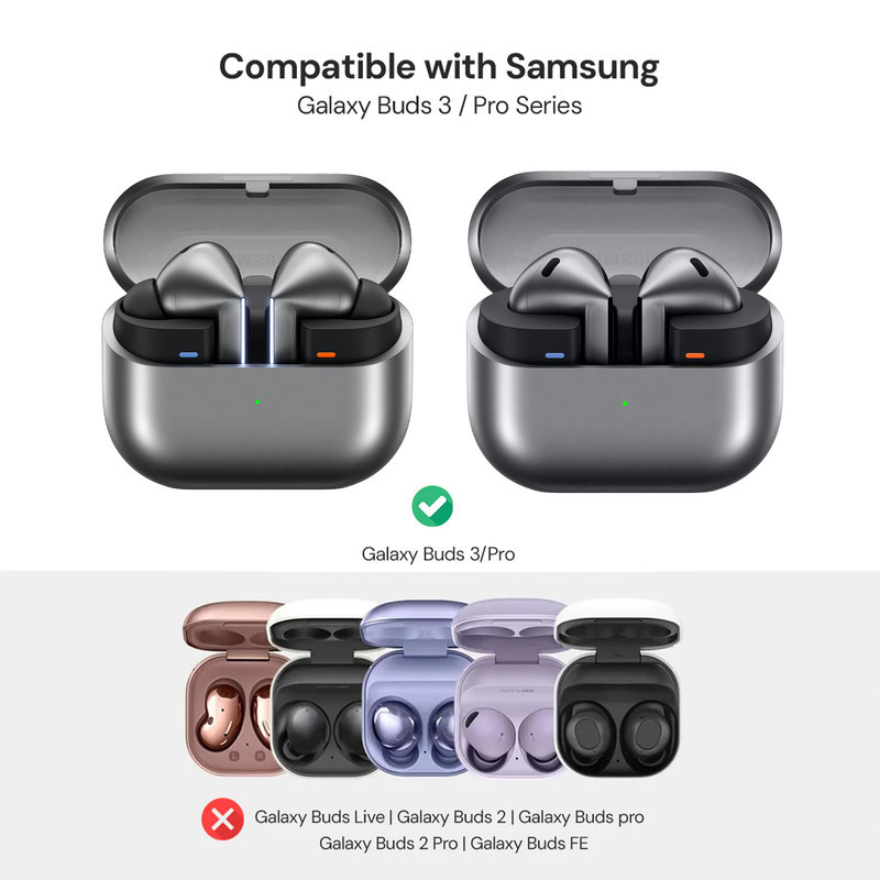 کاور سامورایی مدل Quad-20 مناسب برای کیس هدفون سامسونگ Galaxy Buds 3 Pro  Buds 3