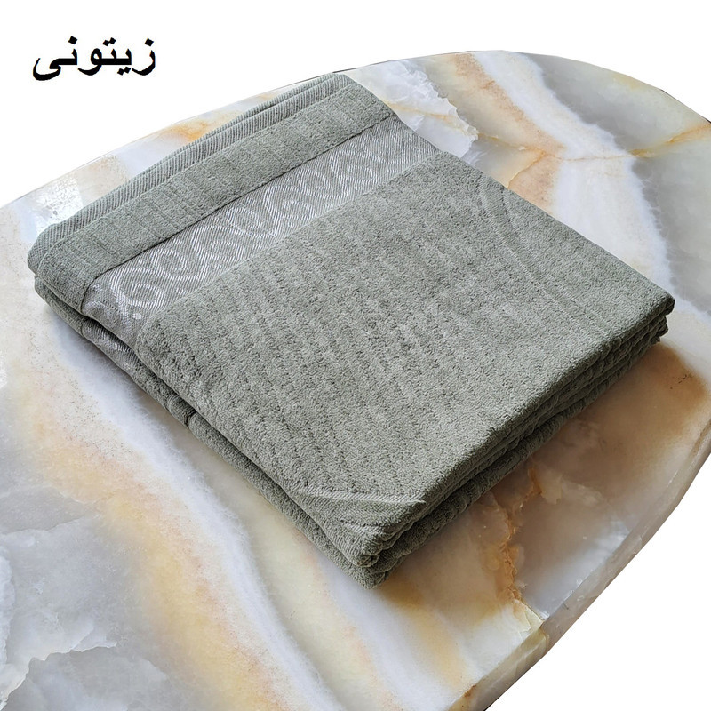 حوله حمام هنرمند طرح پانیما کد SL-1405 سایز 100x150 سانتی متر