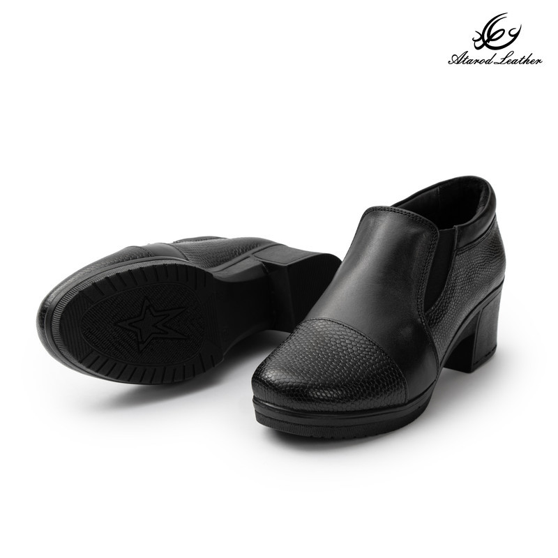 کفش پاشنه‌دار زنانه چرم عطارد مدل چرم طبیعی کد SH370
