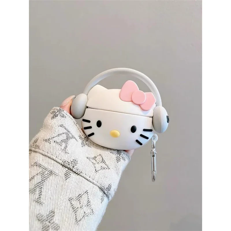 کاور والکری طرح Headphone Kitty مناسب برای کیس اپل ایرپاد 4  4ANC