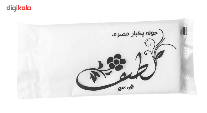 حوله یکبار مصرف لطیف مدل 40x40G70 بسته 100 عددی