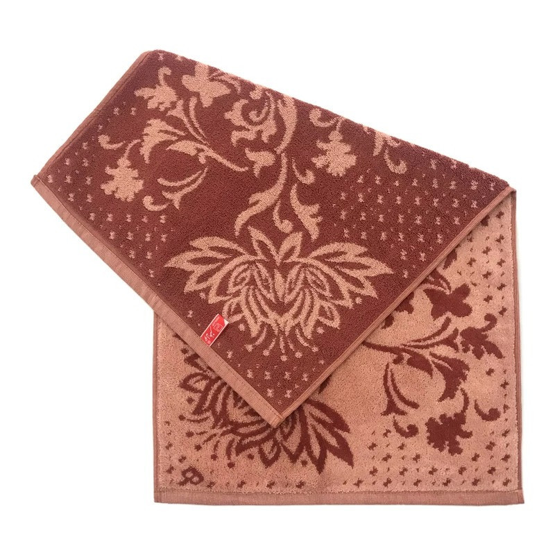 حوله دستی هنر مدل گلها سایز 35x65 سانتی متر