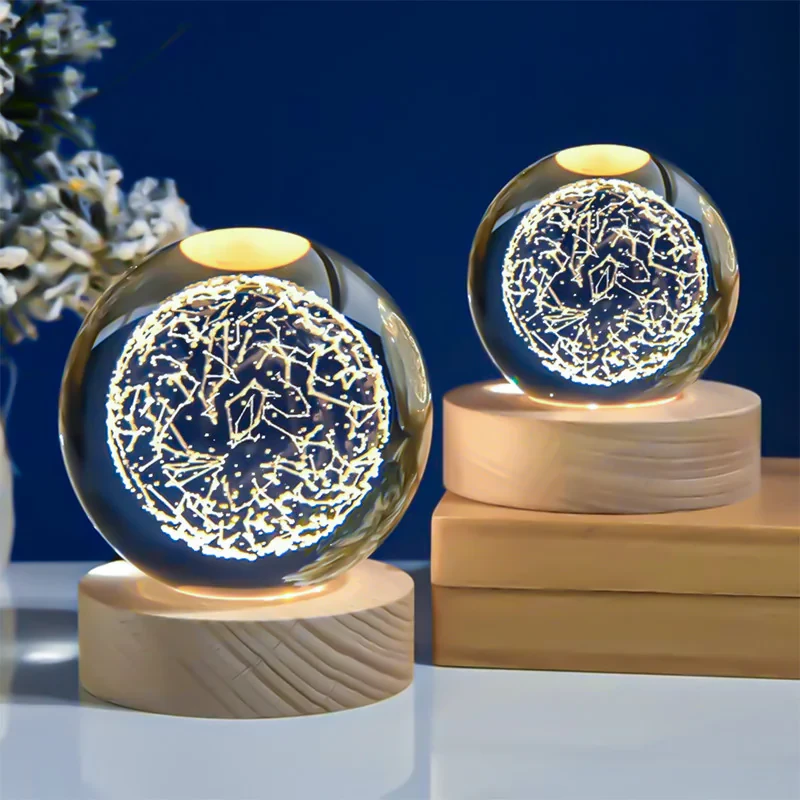 چراغ خواب مدل گوی شیشه ای