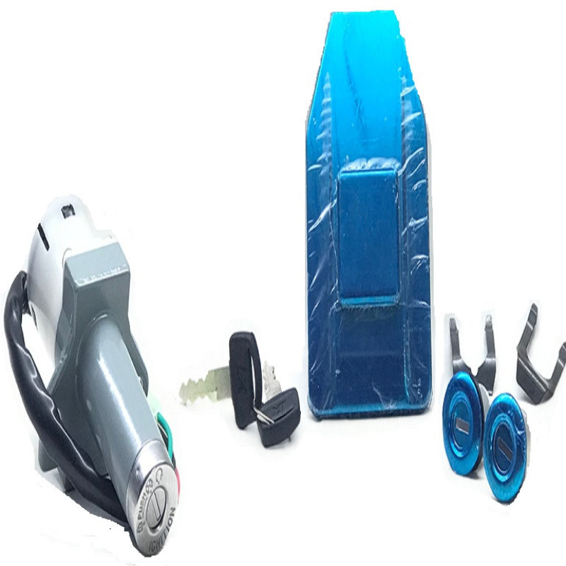 سوییچ و درب باک موتور سیکلت مدل LX WY-125  مناسب برای سی جی ال مجموعه 8 عددی