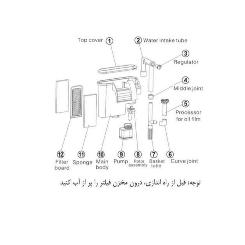 فیلتر خارجی آکواریوم جنکا مدل XP-09