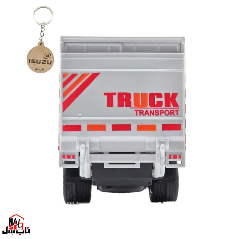 ماکت ماشین ناب سل مدل کامیونت فلزی ایسوزو یخچال دار چراغدار موزیکال Isuzu truck metal car with lights and music