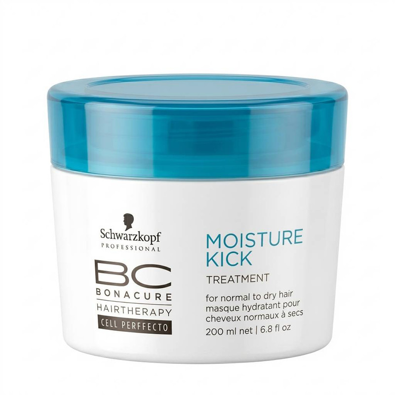 ماسک مو ترمیم کننده شوآرزکوف مدل moisture kick مناسب برای موی کم‌حجم حجم 200 میلی لیتر