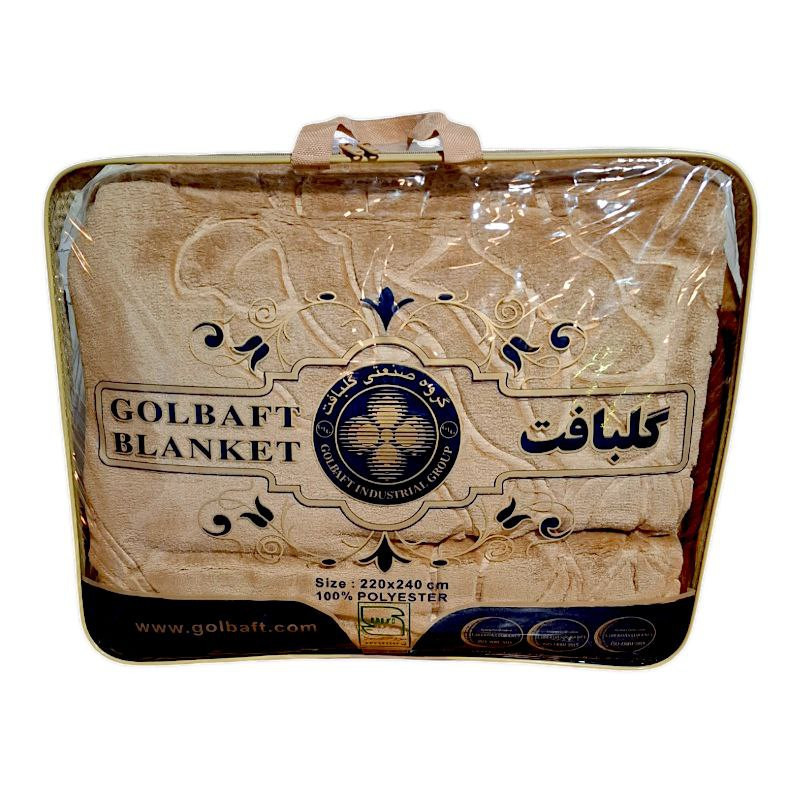 پتو 2 نفر گلبافت مدل گل برجسته سایز 240x220 سانتی‌متر