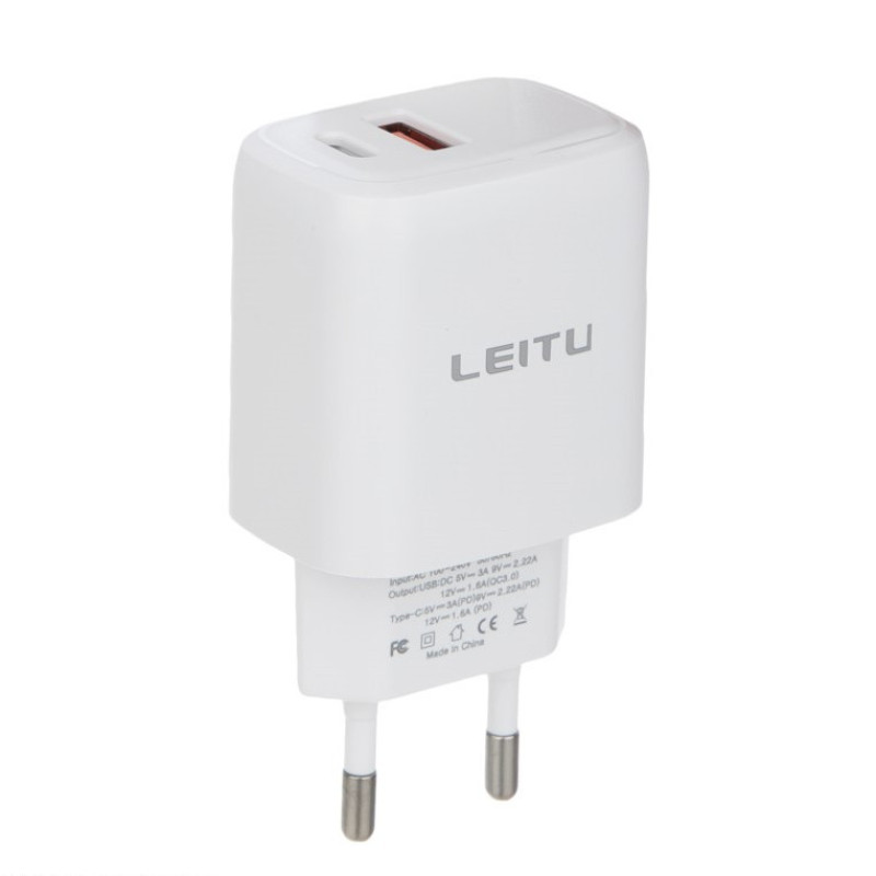 شارژر دیواری لیتو مدل LH-13 به همراه کابل تبدیل لایتنینگ