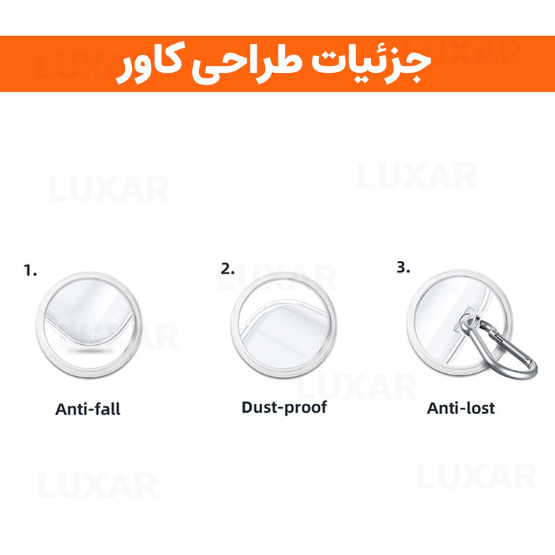 کاور لوکسار مدل Clearer -800 مناسب برای کیس اپل Airpods Pro 3