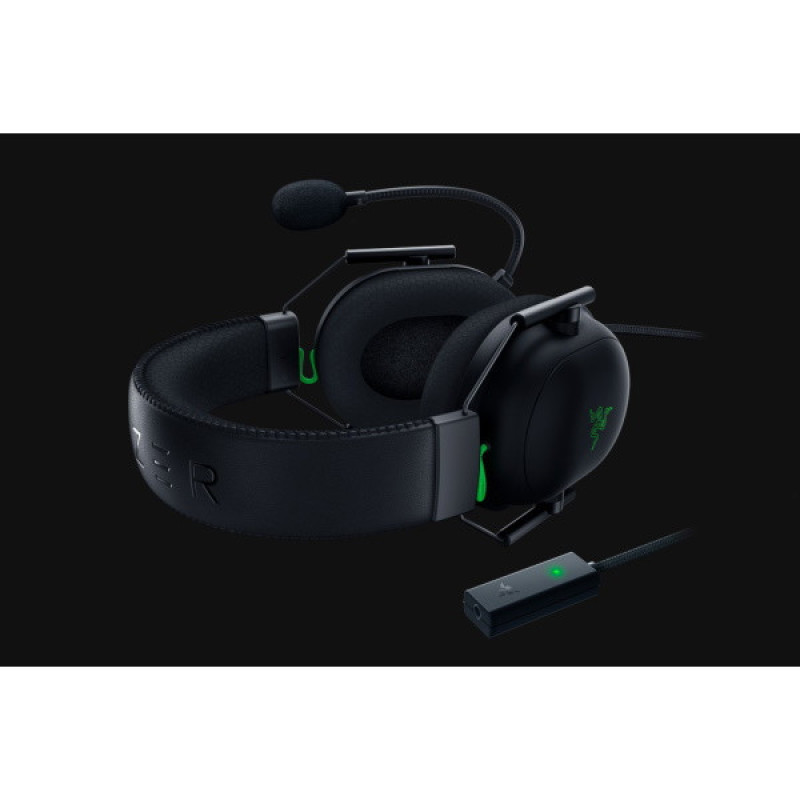 هدست مخصوص بازی ریزر مدل BlackShark V2 + USB Sound Card