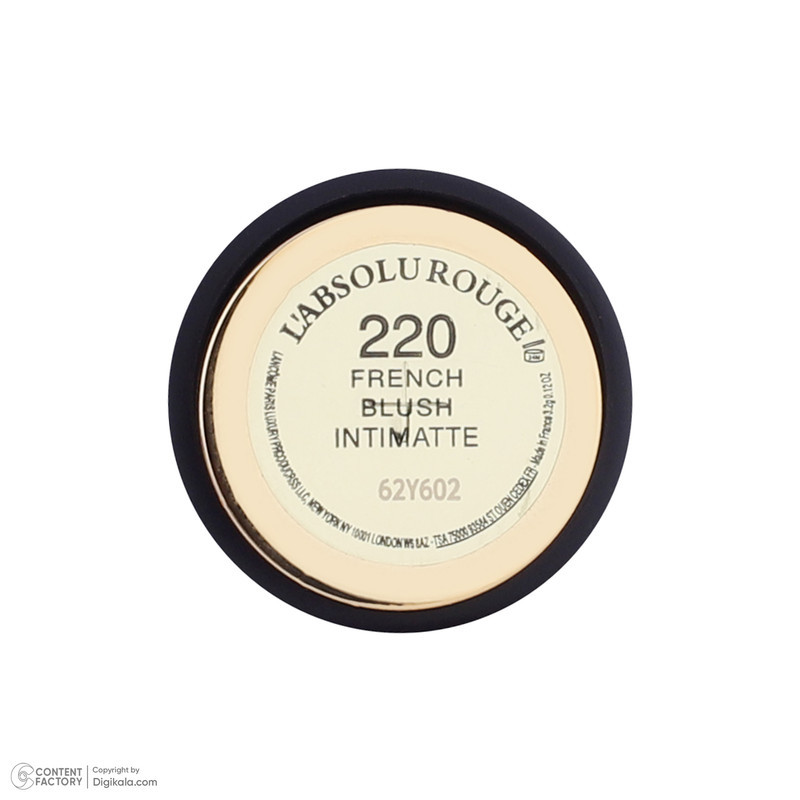 رژ لب لانکوم مدل French Blush با شماره رنگ 220 و رنگ قهوه‌ای، جلوه مات و وزن ۳.۲ گرم