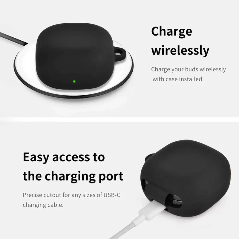 کاور هاپلایت مدل Silicone HL مناسب برای کیس هدفون بی‌سیم سامسونگ Galaxy Buds 2 Pro