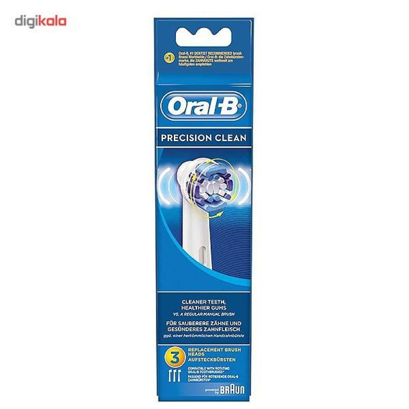 سری یدک مسواک برقی اورال-بی EB20 Precision Clean بسته 2 عددی