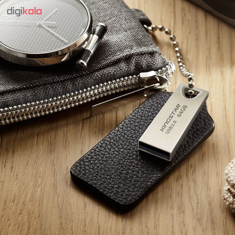فلش مموری کینگ استار مدل KS222 ظرفیت 32 گیگابایت، بدنه فلزی مقاوم در برابر آب، ضربه و گردوغبار، سرعت خواندن 20 مگابایت بر ثانیه و نوشتن 15 مگابایت بر ثانیه، پشتیبانی از USB 2.0 و سازگار با ویندوز، مک و لینوکس