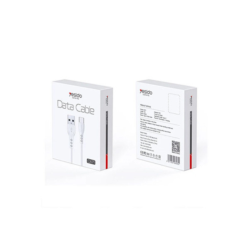 کابل تبدیل USB به USB-C یسیدو مدل CA7I طول 1 متر