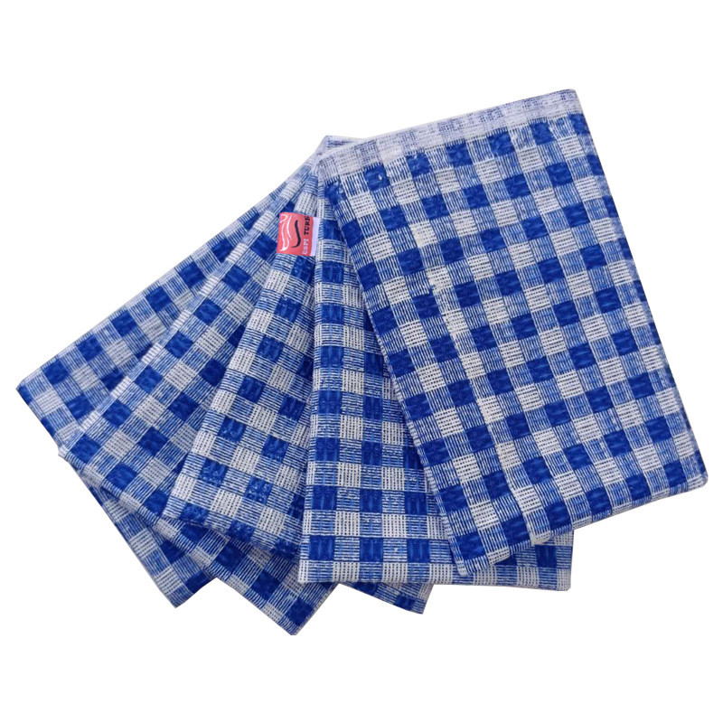 دستمال نظافت خانه و آشپزخانه میکروفایبر اسپی توره مدل چهارخانه بسته 5 عددی