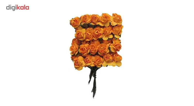 گل کاغذی پرنیان هفت رنگ مدلFlower بسته 40 عددی