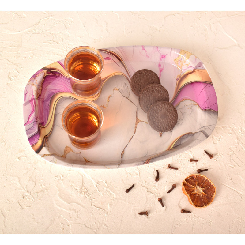 سینی دسته دار مهروز مدل 6651 مینیاتور سایز 17×26 سانتی متر
