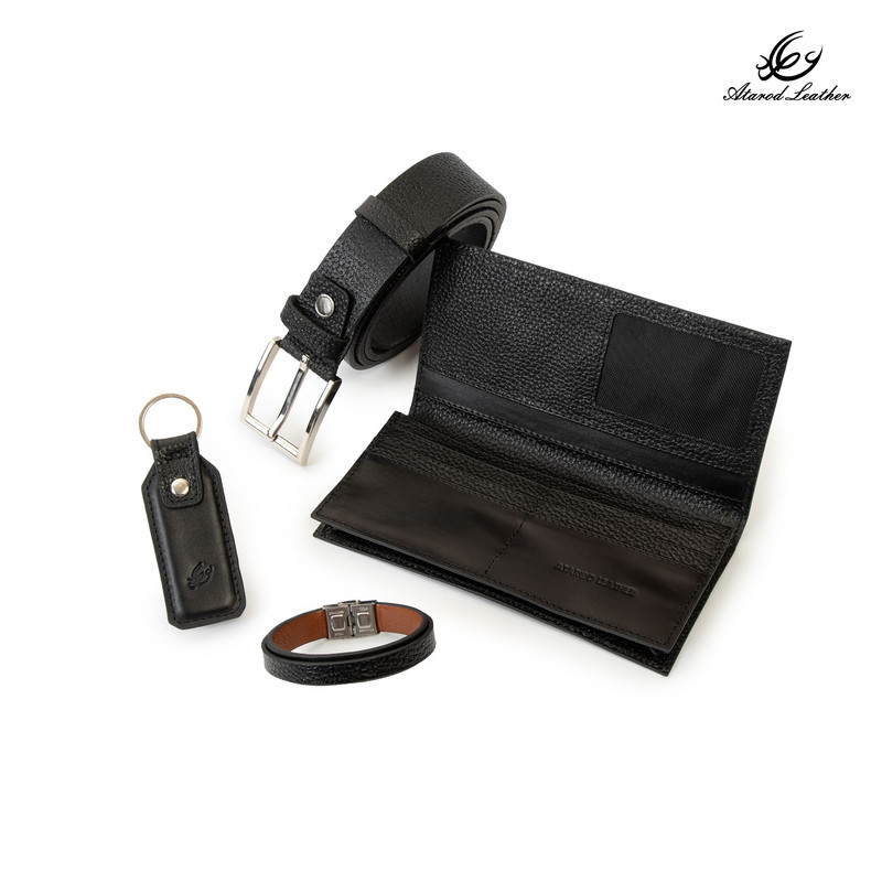 ست هدیه چرم طبیعی چرم عطارد مدل A141