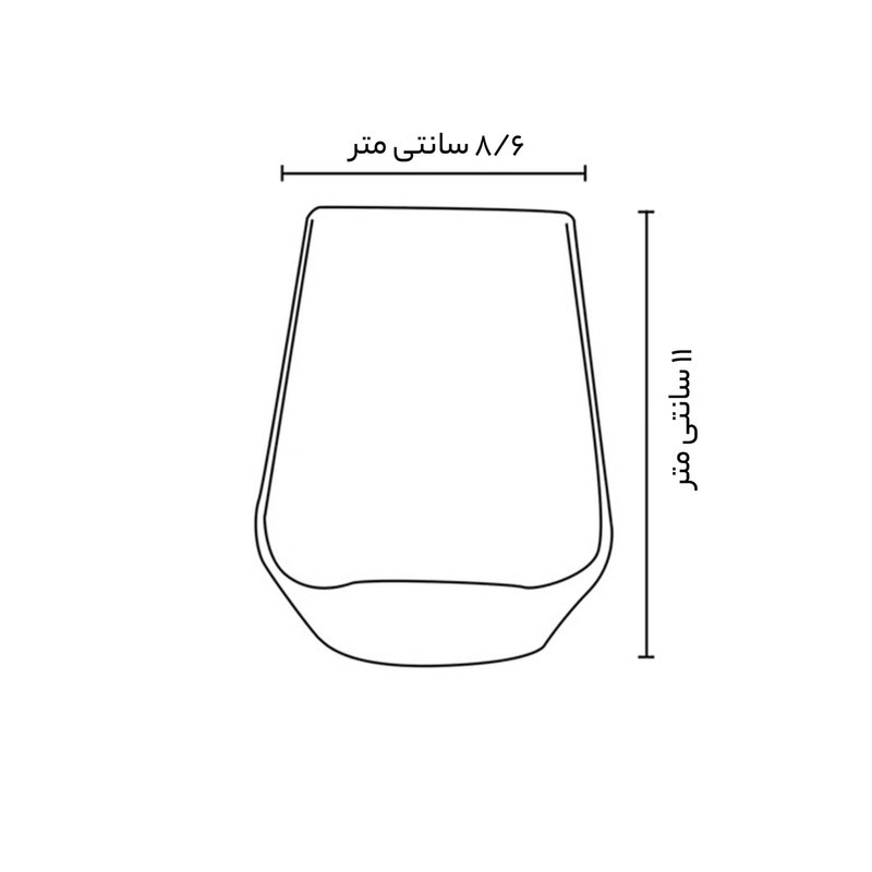 لیوان پاشاباغچه مدل Allegra 41536 بسته 6 عددی