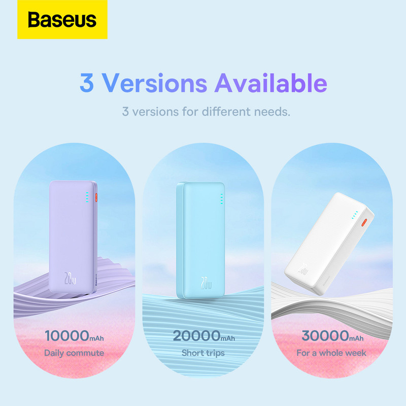 پاوربانک بیسوس مدل Airpow 20W ظرفیت 30000 میلی آمپر ساعت