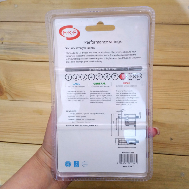 قفل دیسکی موتورسیکلت اچ کی اف مدل M9355