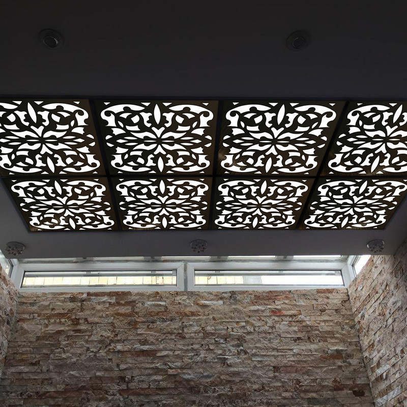 تایل سقفی آسمان مجازی بنی دکو مدل MC32 اندازه 60x60 سانتی متر مجموعه 4 عددی