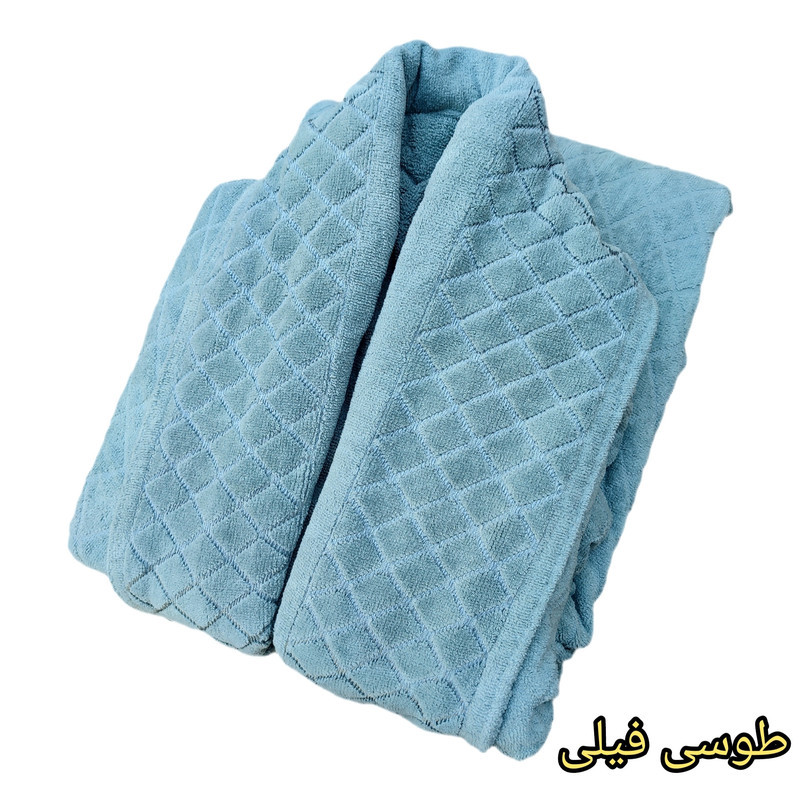 حوله پالتویی پاموک طرح تنپوش شطرنجی سایز 135