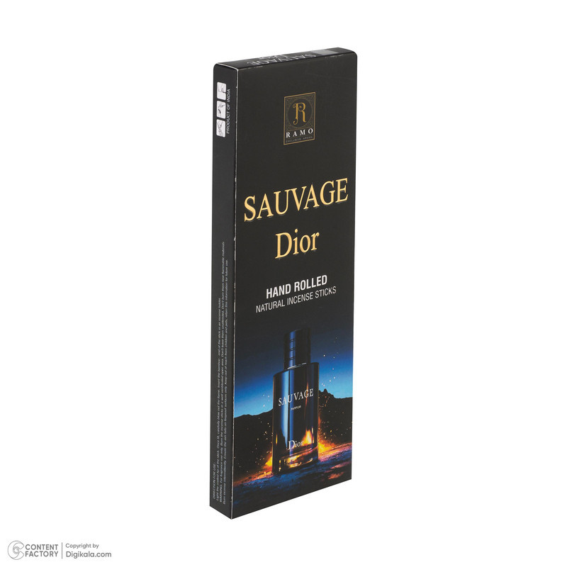 عود رامو مدل 001 رایحه ادکلن SAUVAGE DIOR بسته 20 عددی