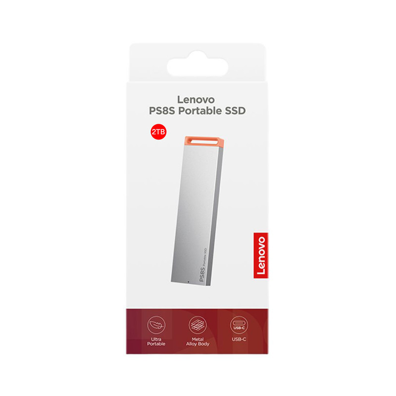 اس اس دی اکسترنال لنوو مدل PS8S ظرفیت 2 ترابایت رابط USB 3.2 Gen2
