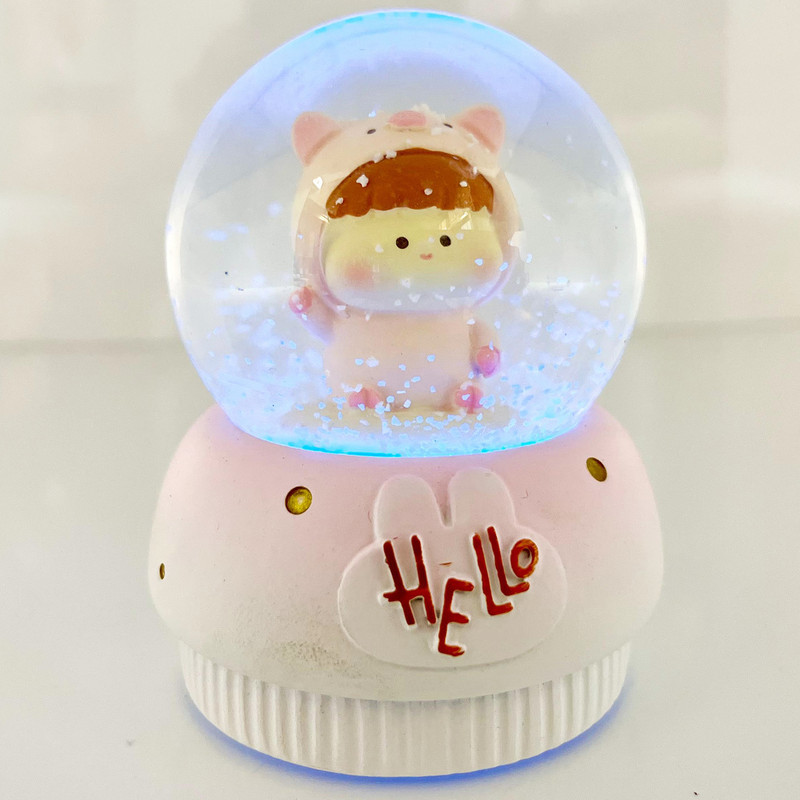 گوی مدل چراغدار HELLO طرح baby خوک کد C1623.11.S300