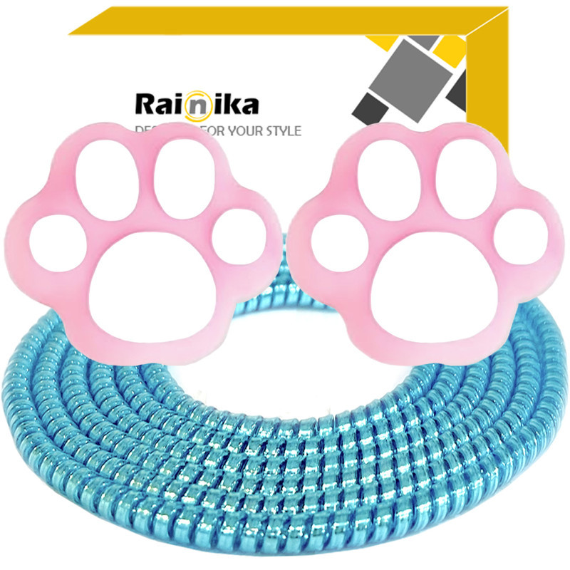 محافظ کابل شارژ و هندزفری رینیکا مدل Paw Pin KK 03 مجموعه 3 عددی