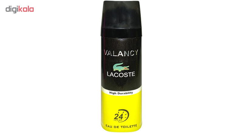 اسپری خوشبو کننده بدن مردانه والانسی مدل Lacoste حجم 200 میلی لیتر