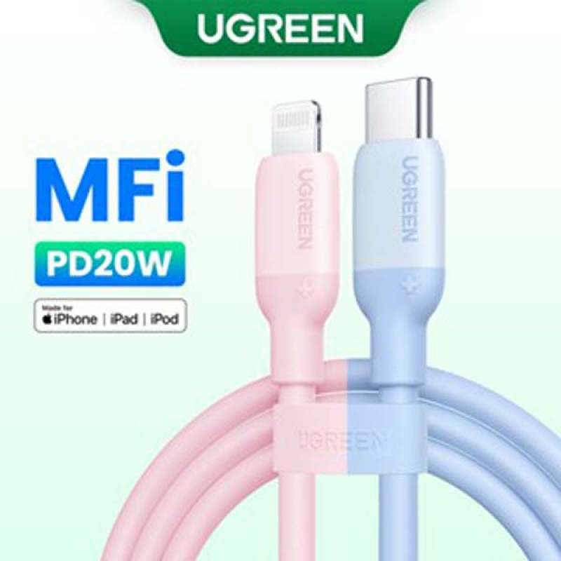 کابل تبدیل USB-C به لایتنینگ یوگرین مدل US387-60625 طول 1 متر