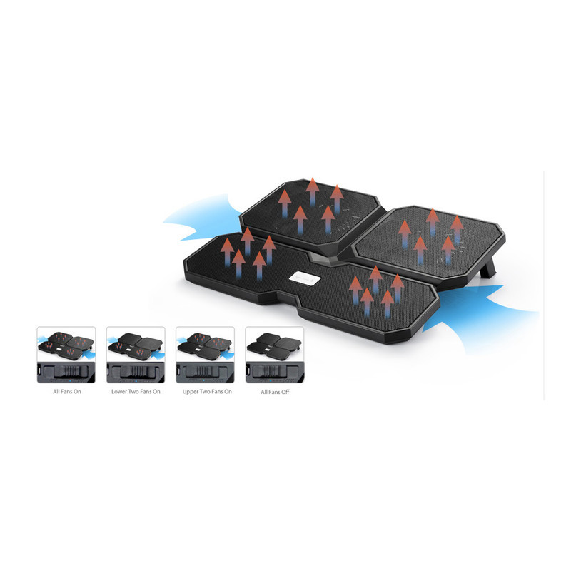 پایه خنک کننده  لپ تاپ دیپ کول مدل MULTICORE X6 2023