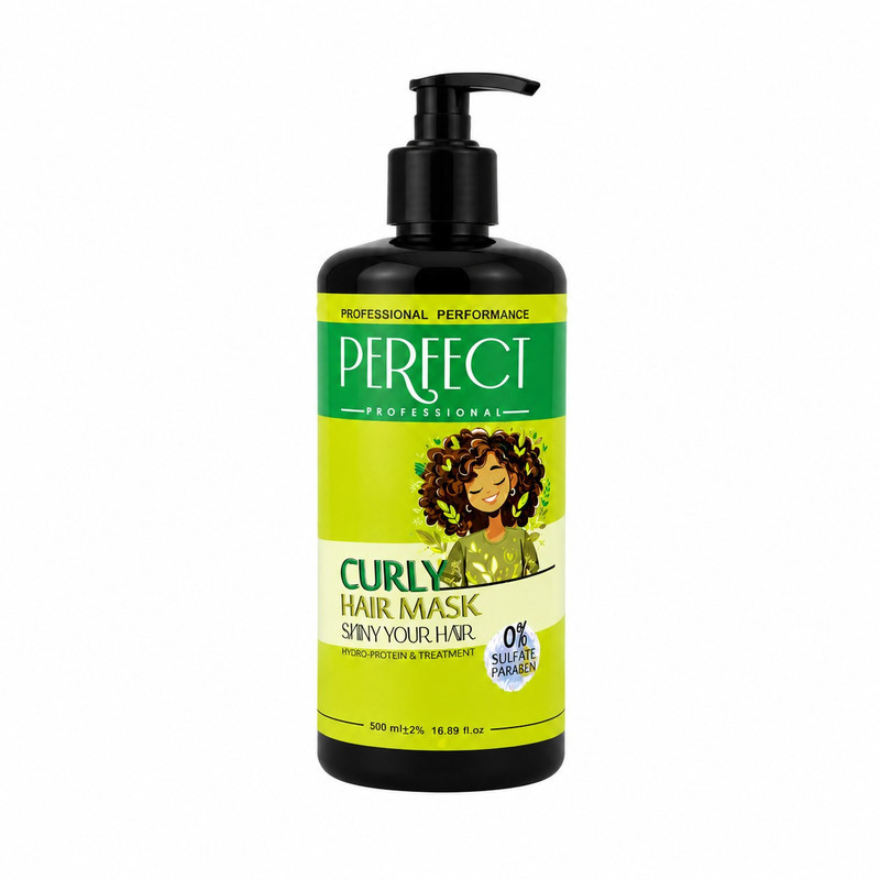 ماسک مو تقویت کننده پرفکت پروفشنال مدل curly مناسب برای موهای فر و مجعد حجم 500 میلی لیتر