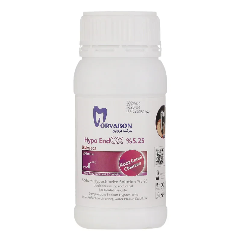 محلول هایپو کلرید سدیم مروابن مدل Hypo Endox حجم 250 میلی لیتر