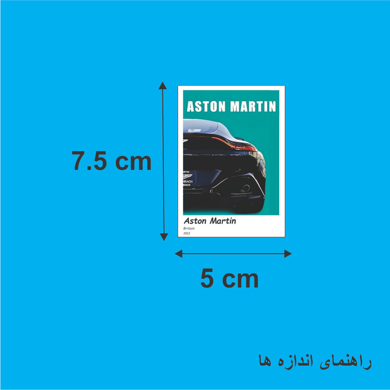 استیکر طرح ماشین کد CAR1200 بسته 9 عددی