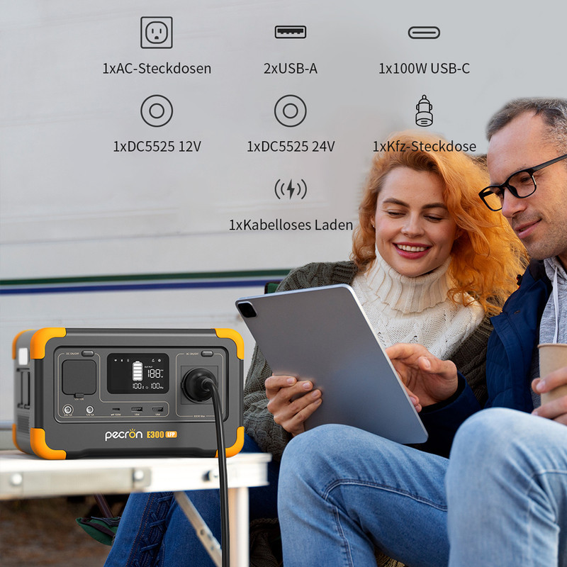 پاور استیشن پکرون مدل E300 LFP ظرفیت 15000 میلی آمپر ساعت