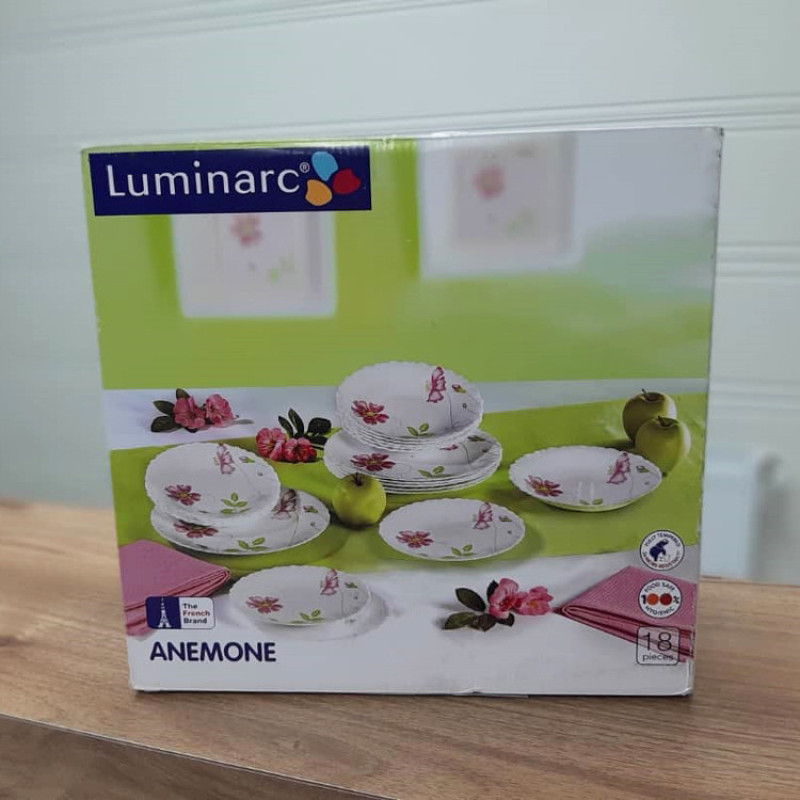 سرویس غذاخوری 18 پارچه لومینارک مدل Anemone