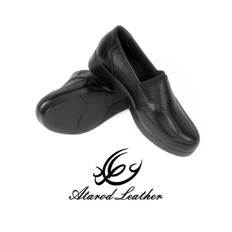 کفش طبی زنانه چرم عطارد مدل قوز شصت پا کد SH220