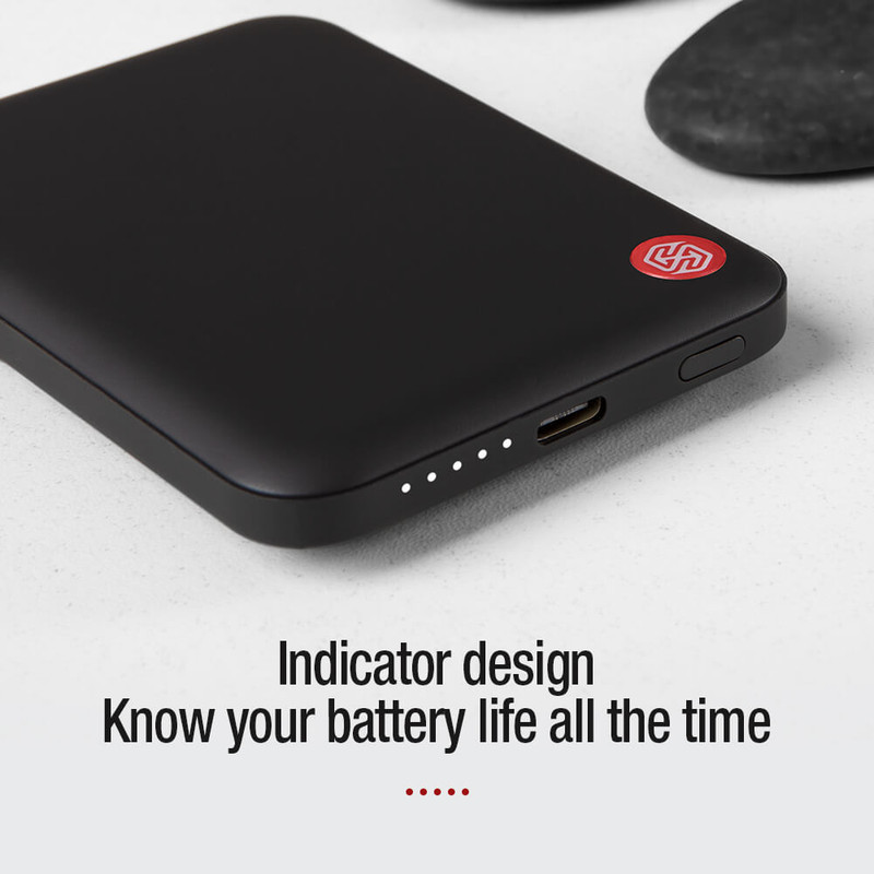 پاوربانک 15 وات نیلکین مدل MagSafe PowerStone Magnetic ظرفیت 5000 میلی‌آمپرساعت