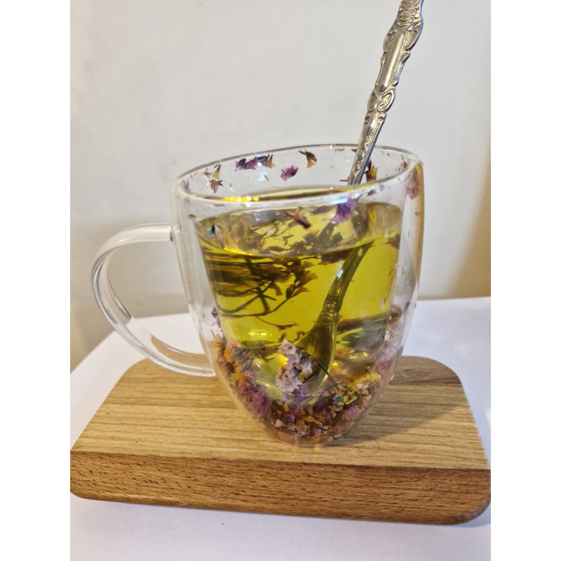 لیوان مدل دوجداره طرح گل کد MA001