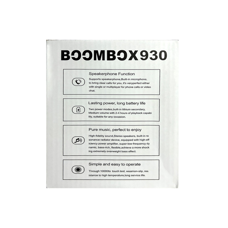 اسپیکر بلوتوثی قابل حمل مدل boombox x930