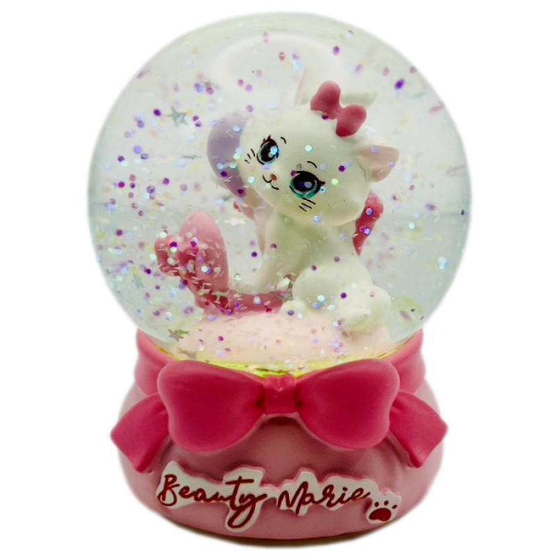 گوی چراغ‌دار مدل BEAUTY MARIE طرح گربه اشرافی کد E7134