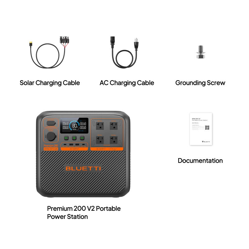 پاور استیشن 2700 وات بلوتی مدل Premium 200 V2 ظرفیت 65000 میلی آمپر ساعت