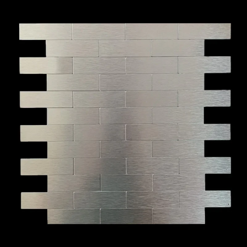 دیوارپوش مدل تایل بین کابینتی پشت چسبدار طرح آجری بسته 6 عددی