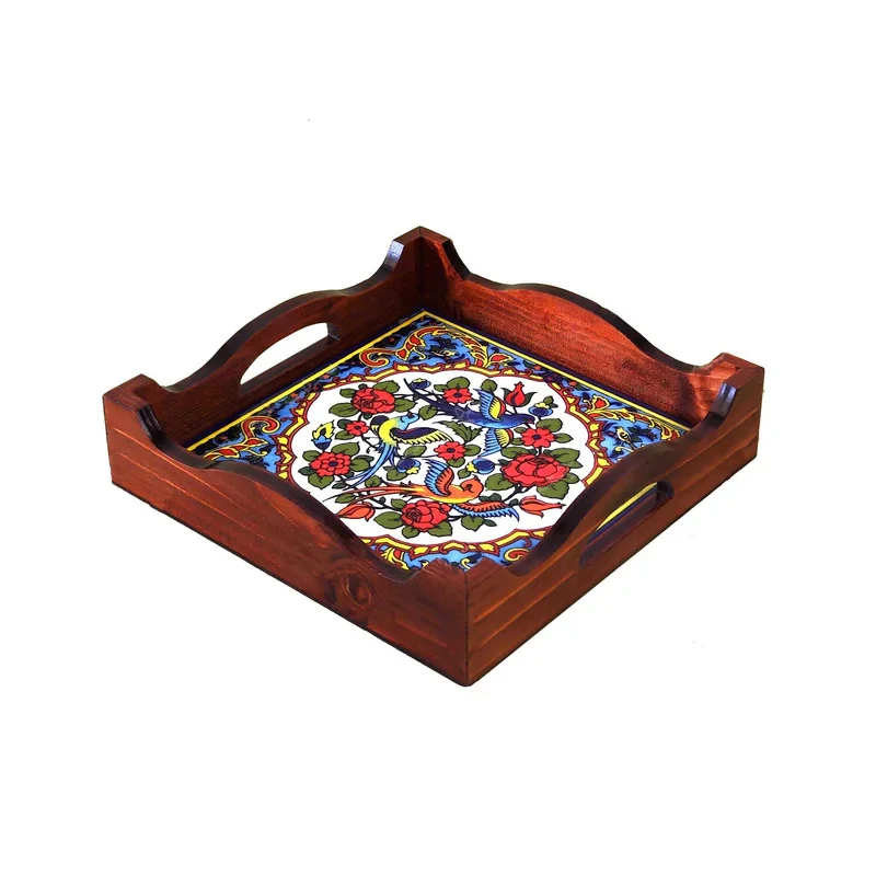 سینی دسته‌دار مدل A2.1.20 سایز 22×22 سانتی‌متر