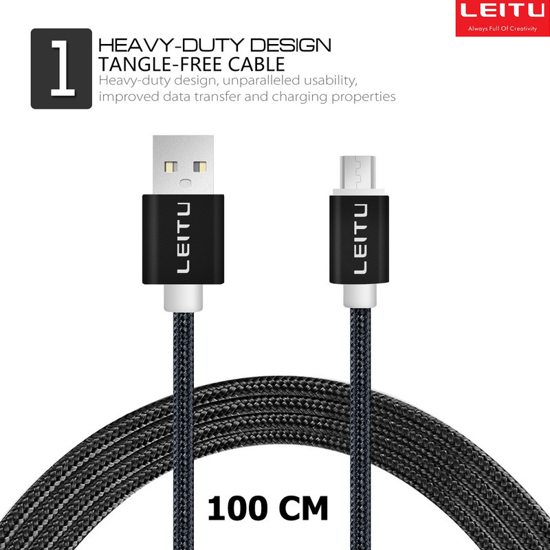 شارژر دیواری لیتو مدل LH-12 به همراه کابل تبدیل microUSB